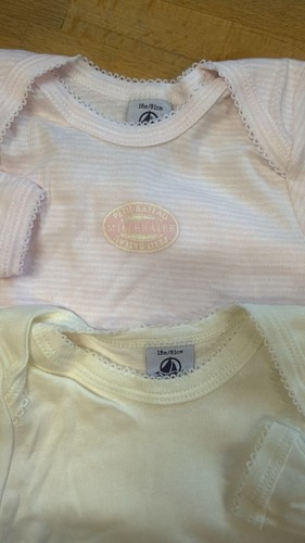 Petit bateau langarm bodys - bateau, 2er